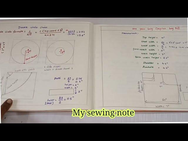 My sewing note /online tailoring class note/stitching my style in Tamil