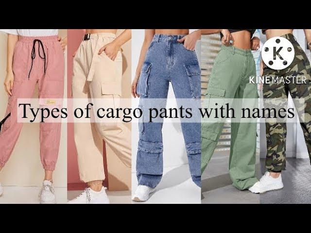 Types of cargo pants with names||Trendy fashion