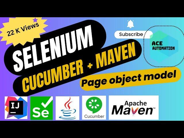 Selenium + Cucumber + Java  + Maven in BDD Framework with Page Object Model - Intellij setup