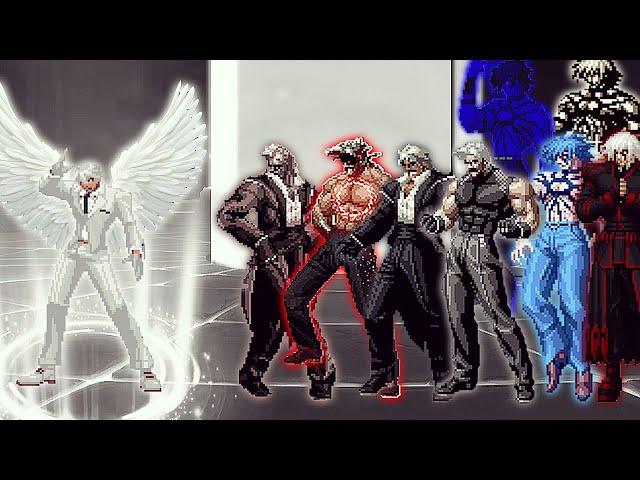 [KOF Mugen] Real Ghost QS Vs Bosses Orochi, Rugal Team | 1 Vs 8