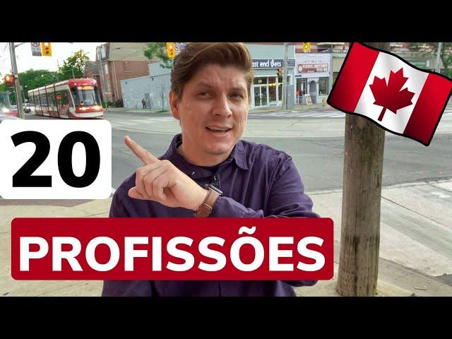 20 EMPREGOS QUE VOCÊ PODE CONSEGUIR NO CANADÁ | IMIGRAR PARA O CANADÁ | Zarillo Neto