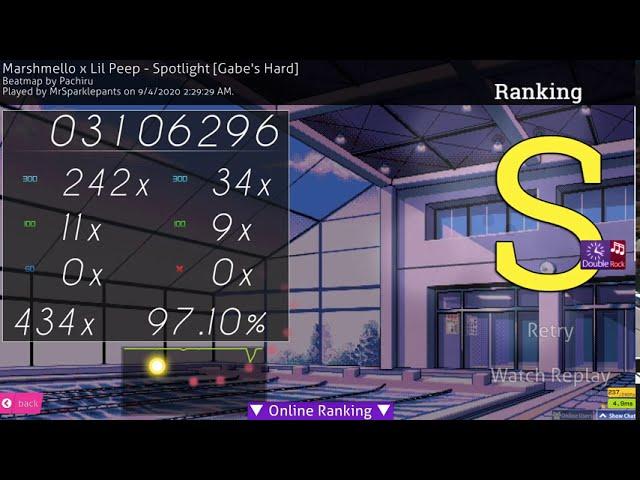 osu! Marshmello x Lil Peep - Spotlight [Gabe's Hard] DTHR