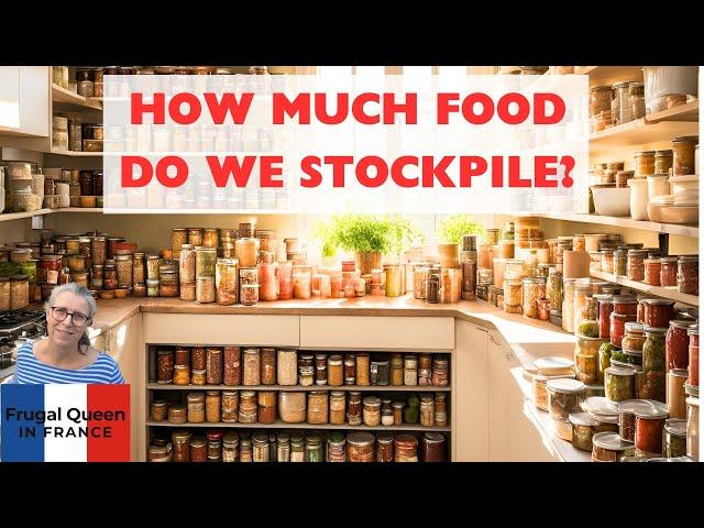 How much food do we stockpile? #food #prepper #stockpile