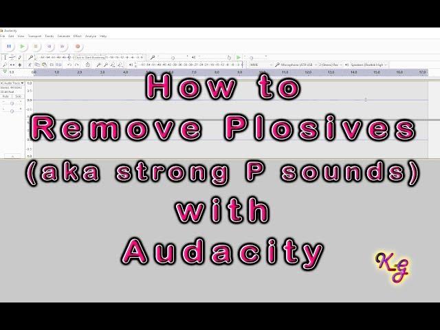 How to Remove Unwanted Plosives (strong P sounds) in Audacity