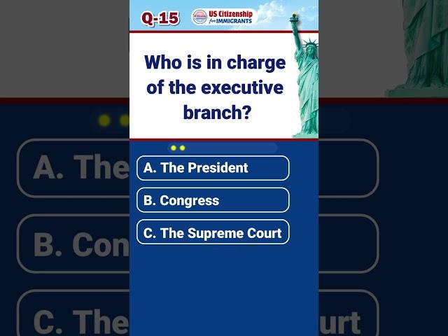 Civics Quiz (Q-15) U.S. Citizenship Test 2025 Questions and Answers #shorts #civicsquiz #ciudadanía