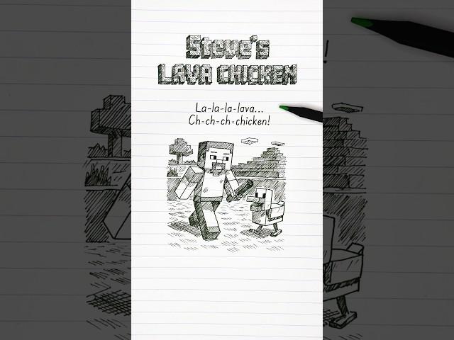  Steve’s Lava Chicken – Jack Black (Minecraft Lyrics + Subtitles) ️ | TikTok Trend 2025