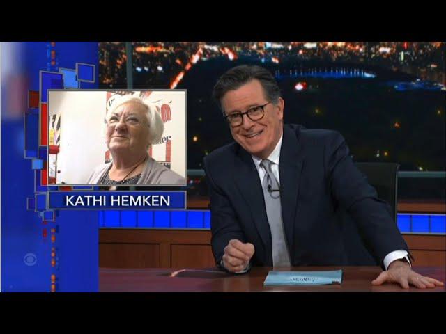 New Hope Mayor Kathi Hemken Shares Stephen Colbert Spotlight with Redmon’s Popcorn