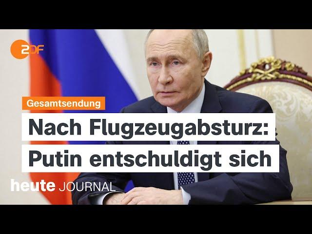 heute journal vom 28.12.24: Flugzeugabschuss, Kindernot in Gaza, Atommüll im Pazifik