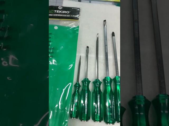 Obeng set Tekiro 7 pcs Go-thru - obeng mekanik