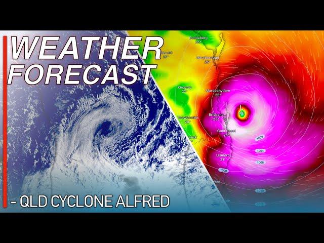 Strong Cyclone Alfred Forecast to Smash Queensland on Thursday