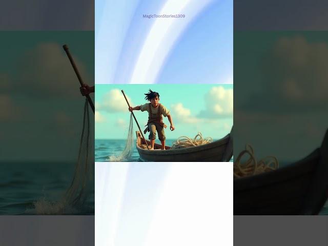 The Arabian Nights - The Fisherman And The Genie  #magictoonstories1309  #animation  #ai
