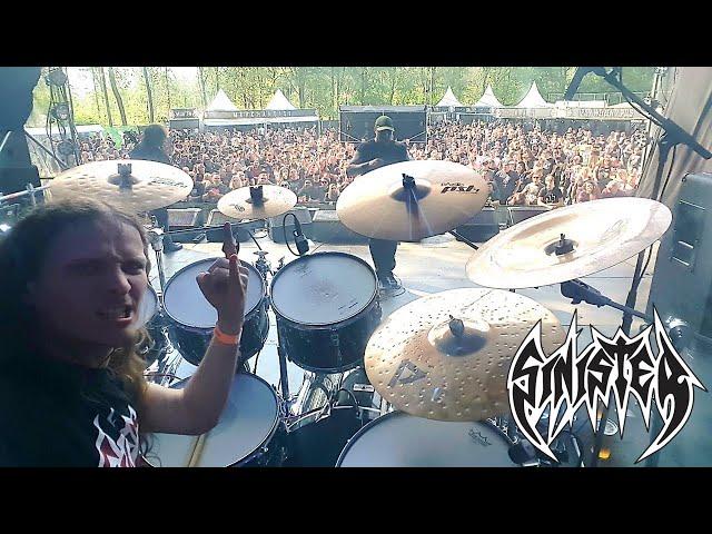 SINISTER band - Neurophobic - LIVE on Graveland festival (DRUM CAM)