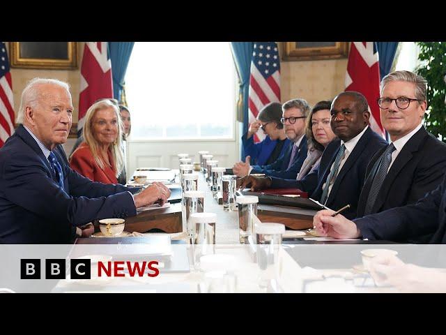 Keir Starmer and Joe Biden hold talks in Washington | BBC News