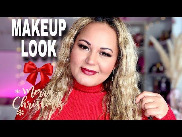 MAKEUP LOOK WEIHNACHTEN Full Face Drogerie Makeup | Christmas Makeup |Drogerie Makeup Look|The Tays