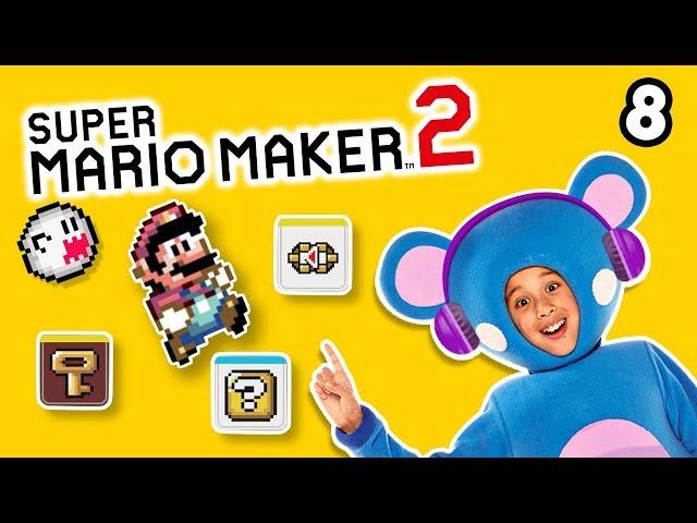 Super Mario Maker 2 EP 8 Eep's Flying Ghost Run Level Build | Mother Goose Club Let's Play