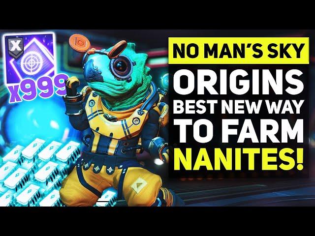 No Man's Sky ORIGINS - Best NEW Way To Farm NANITES VERY FAST in the New Update (NMS ORIGINS TIPS )