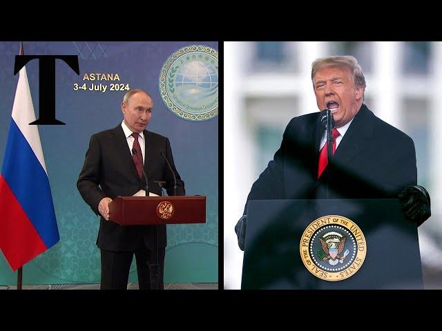 Putin comments on Trump wanting to stop the war in Ukraine