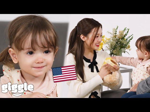 Koreans meet the cutest American Baby for the first time! : Compilation