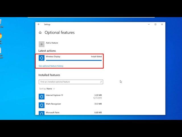 Fix Wireless Display Install Failed | Can't Install