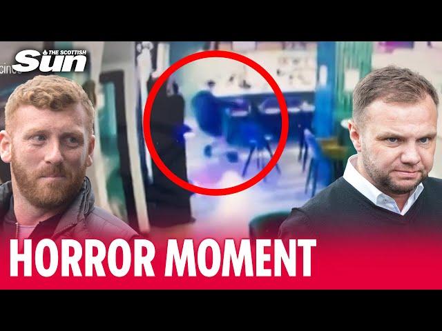 GANG WAR: Moment CCTV footage catches hitman storming Spanish pub in deadly shooting