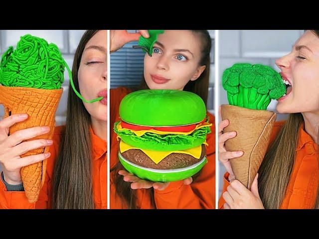 CHOCOLATE FOOD vs REAL FOOD CHALLENGE! MARI ZD