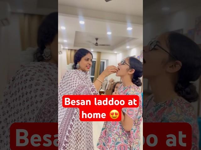 How to make Besan laddoo at home? #vrindavan #krishna #love #recipe #happy #festival #cooking