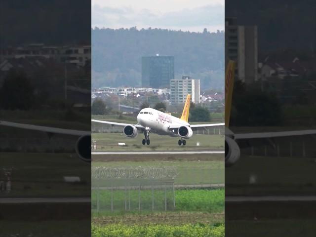 Pegasus Airlines Airbus A320neo Landing at Stuttgart Airport