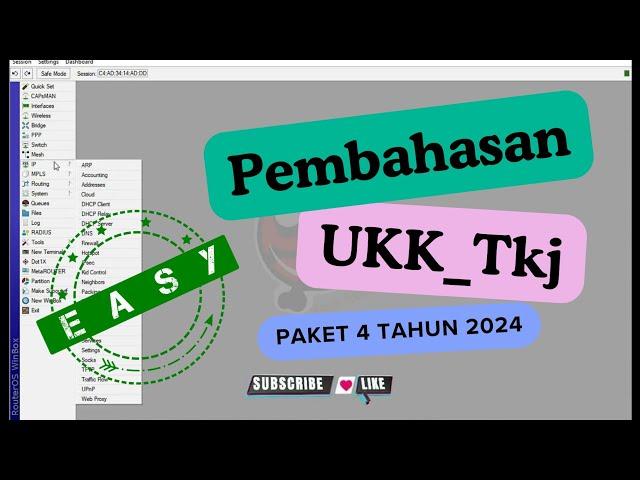 Belajar Jaringan  | Pembahasan UKK TKJ paket 4 tahun 2024