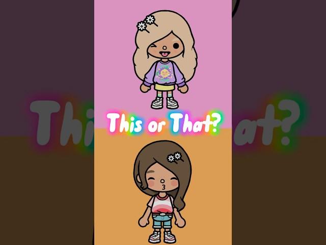 This or that? Toca Boca Twins 