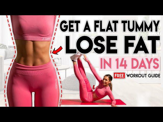 GET A FLAT STOMACH and LOSE FAT in 14 Days | Free Home Workout Guide