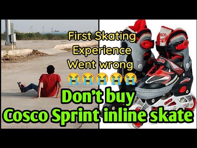 Unboxing of cosco sprint inline Skates and first try  #skating @IndianSkateNoob @SkatingISU