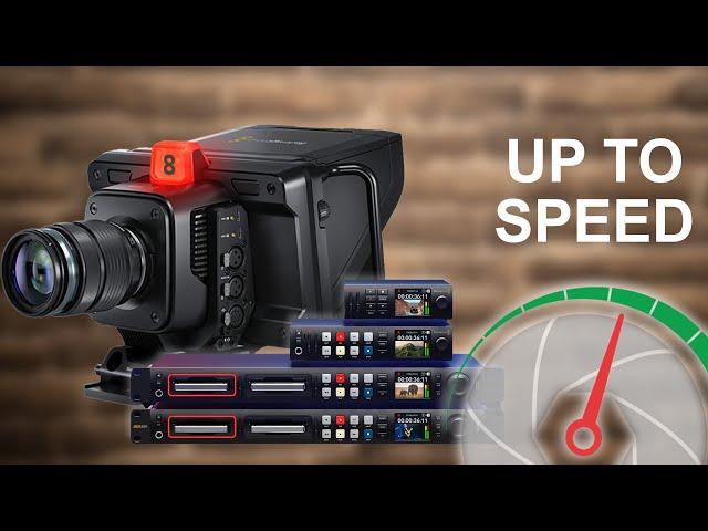 Blackmagic 4K Studio Cameras, Hyperdeck range & the Web Presenter 4K - Up to Speed