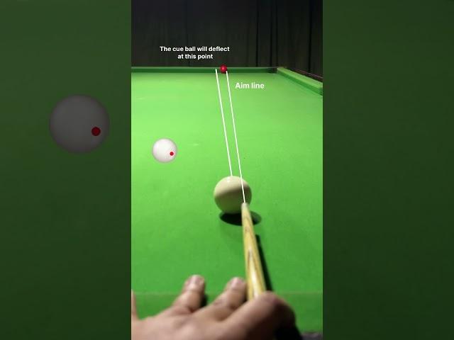 Cue Ball Deflection Trick to Pot Frozen Balls #snooker #billiard #tipsandtricks