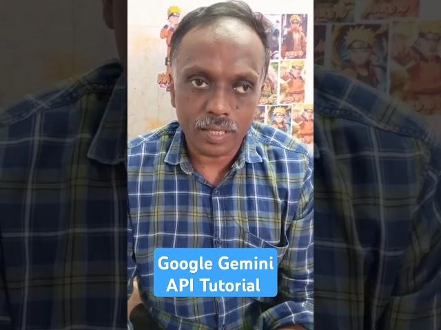 Google Gemini API Tutorial
