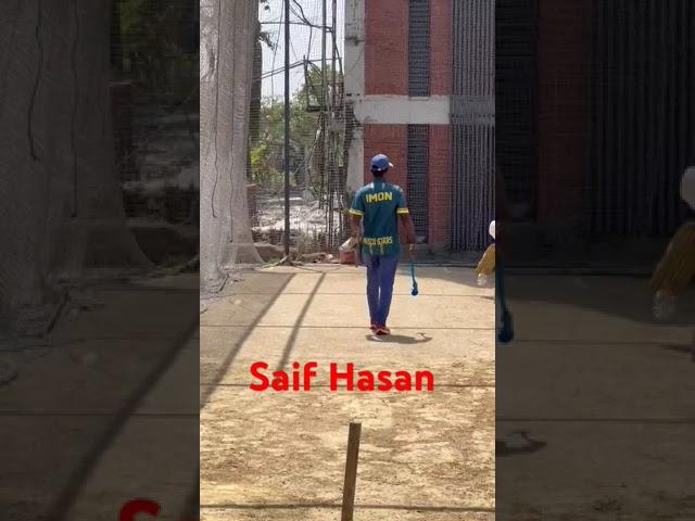 saif hasan batting practice #side_aram_throwing