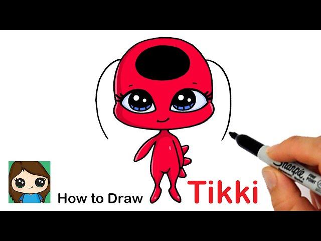 How to Draw Miraculous Ladybug Kwami Tikki Easy