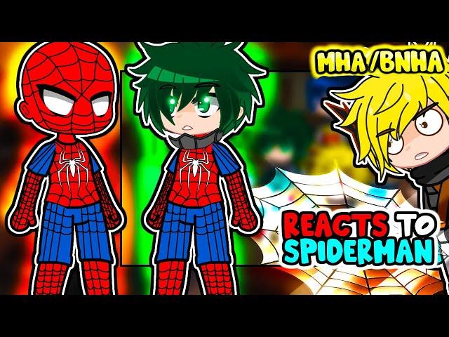 MHA/BNHA Reacts Deku as Spider-Man || Marvel's Spider-Man ||-Gacha Club React