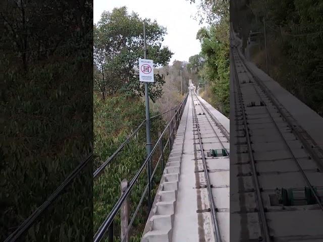 Boarding the Ascensor | San Cristobal Hill Santiago de Chile 