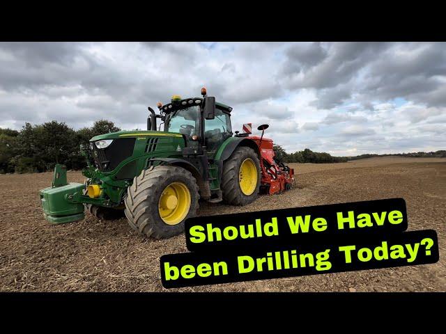 Drilling Barley, but is it the Right Thing?