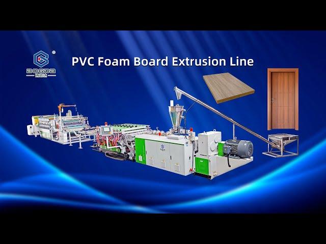 3-20mm BOGDA PVC Foam Board Extrusion Line for door, cabinet machine