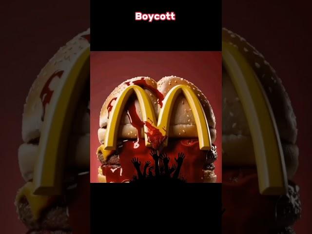 Boycott all these products Because of we will not compromise our Muslim Brothers and Sisters Blood.