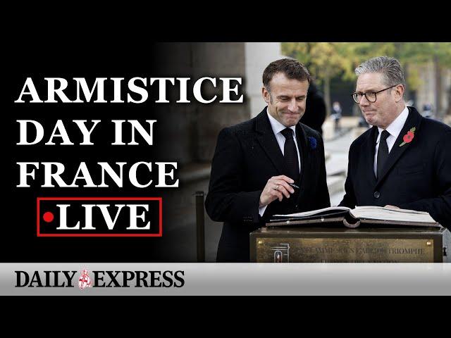 LIVE: Starmer joins Macron for Armistice Day ceremony