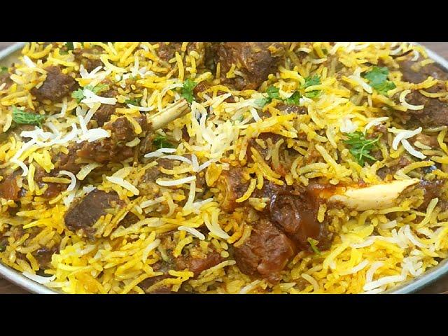 Hyderabadi Mutton Biryani | Pressure Cooker Mutton Biryani Recipe | Lamb Biryani