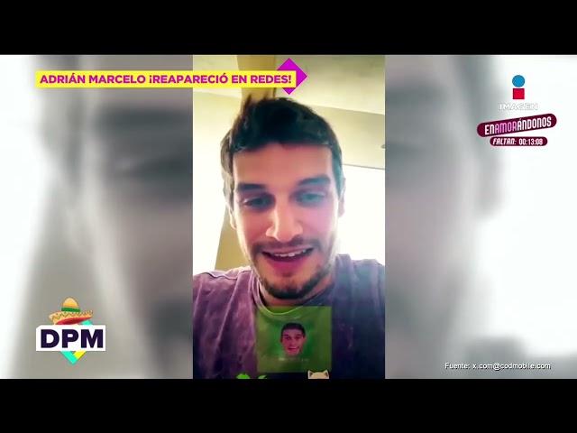 ¡Adrián Marcelo REAPARECE en redes tras abandonar reality show y agradeció a sus fans! | DPM