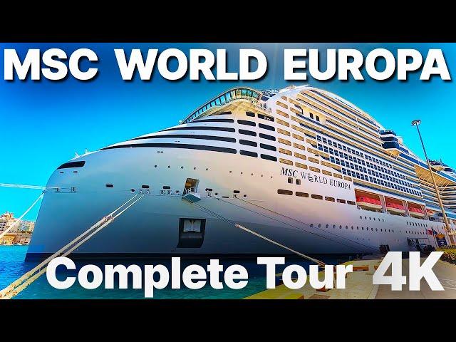 MSC WORLD EUROPA - Complete Tour 2024 - 4k - MSC Cruises