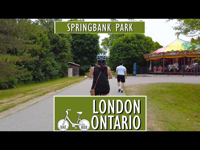  4K Bike Ride Through Springbank Park, London, Ontario – A Nature Lover’s Dream! ‍️