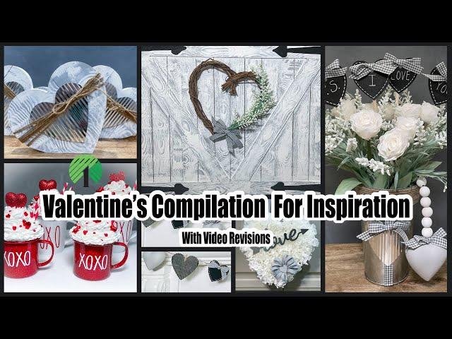 DIY Dollar Tree Valentines Decor Compilation/Easy Woodgrain Techniques