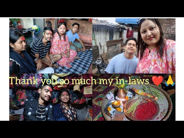 First dasai thika wid my in-laws ️#dailyvlogs #tibetanyoutuber #subcribemychannel