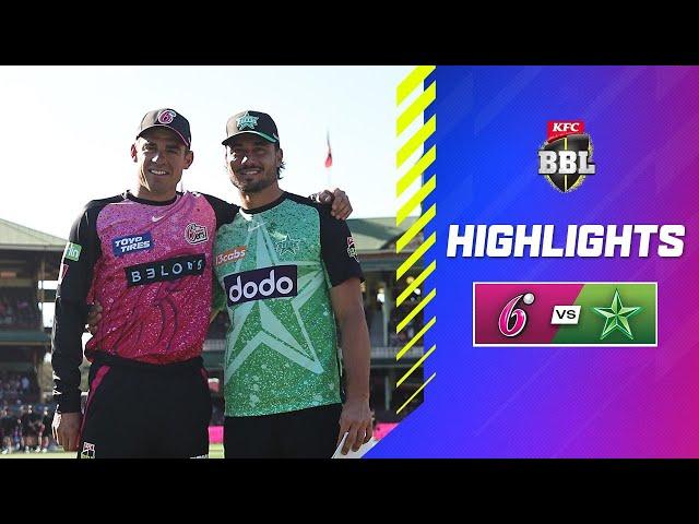 Sydney Sixers v Melbourne Stars Match Highlights | #BBL14