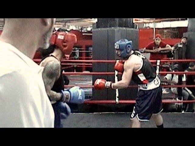 BRIAN CUBERO / LAWRENCE ALVARA : BOXING @ GLEASON'S GYM 4/15/17 : 165 lb. novice ..3 rounds